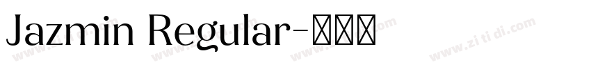 Jazmin Regular字体转换